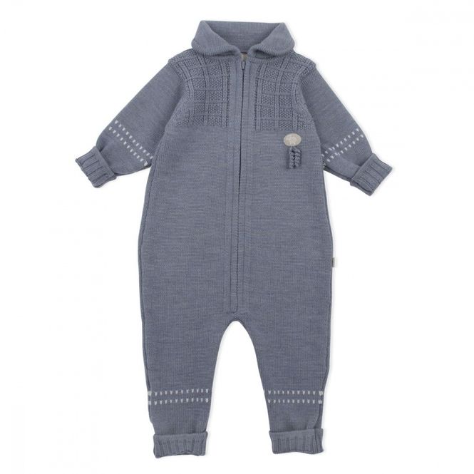 Hovedbilde Lillelam Sparkedress ull classic mellomblå