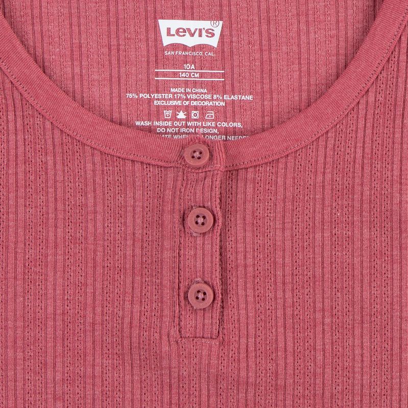Levi`s Rib t-shirt rose wine