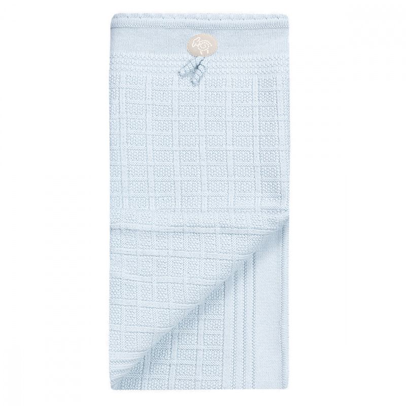 Lillelam Pledd ull classic lyseblå