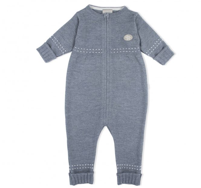 Hovedbilde Lillelam Sparkedress ull classic tynn mellomblå