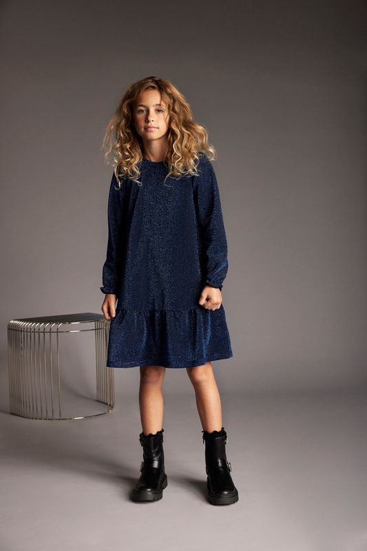 Creamie Glitter kjole blue quartz