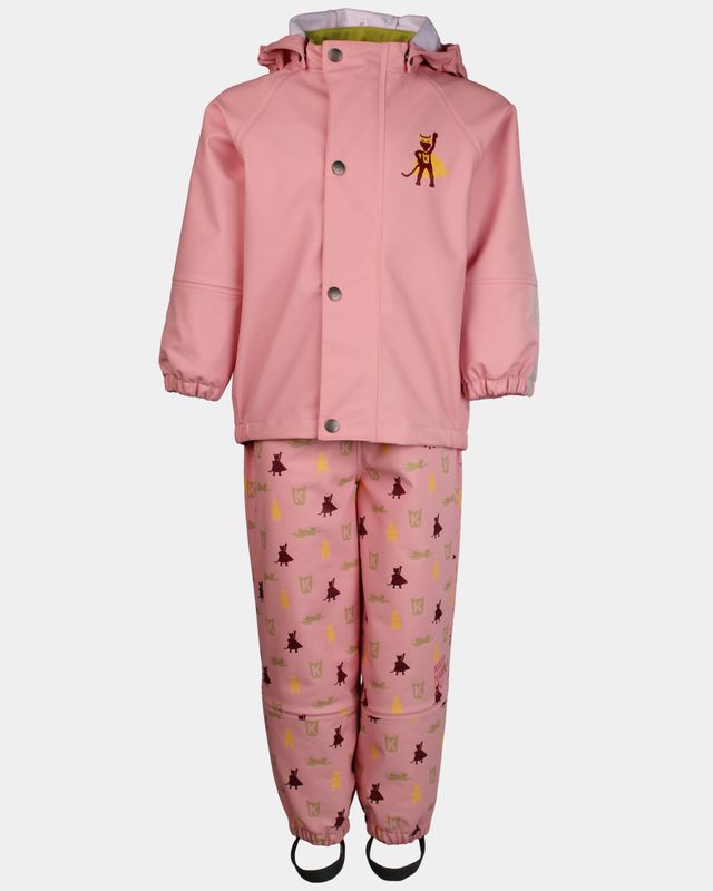 Kattnakken Plask regnsett rosa krystall