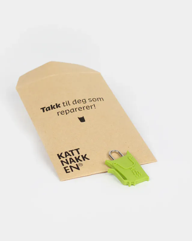 Kattnakken repkit glidelåskatten til regntøy