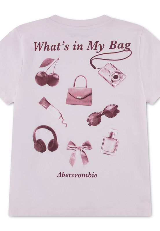 Abercrombie In my bag T-shirt pink marshmallow