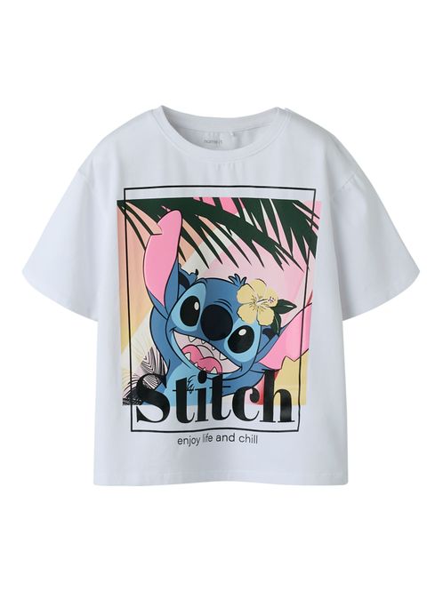 Hovedbilde Name It Stitch Aftina T-shirt bright white