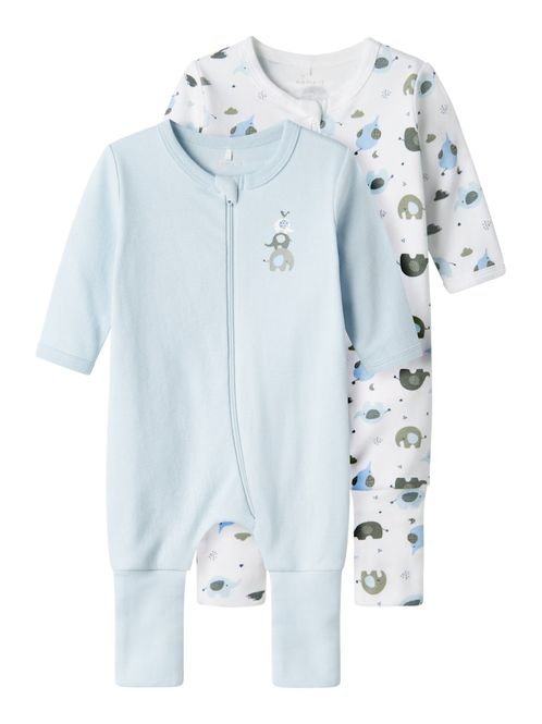 Hovedbilde Name It 2 pk pysjamas baby blue elephant