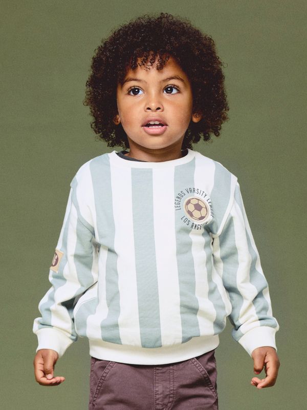 Name It Lane fotball genser antique white
