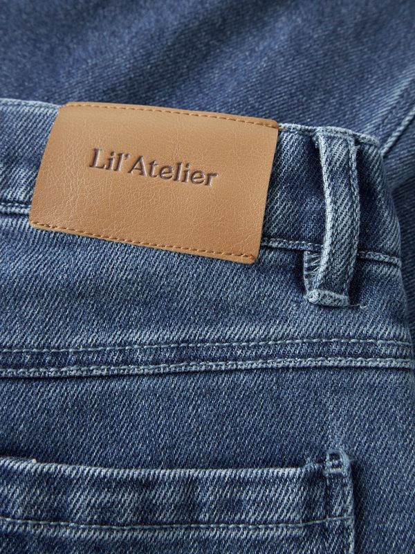 Lil` Atelier Obello wide jeans dark blue denim