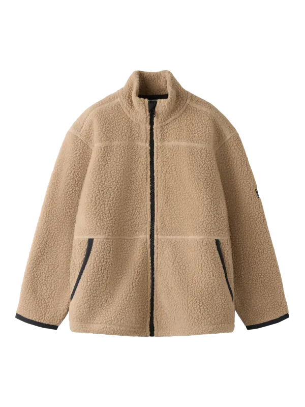 Name it Bulina teddy cardigan gilded beige