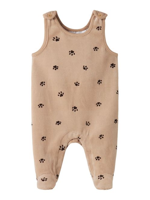 Hovedbilde Name It Norden velour overall sesame