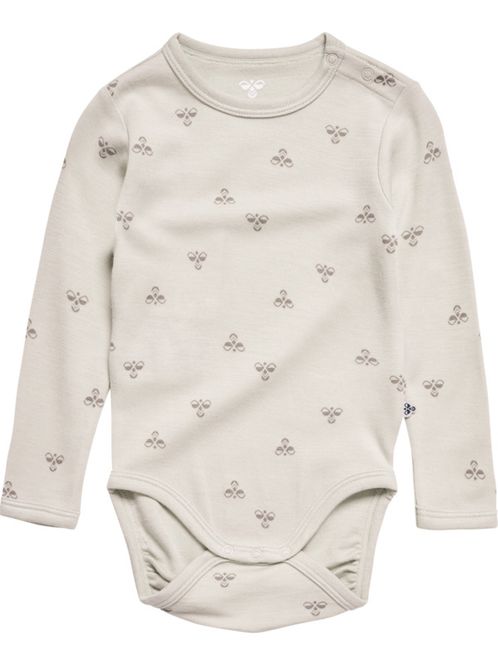 Hovedbilde hmlMini ull/bambus aop body whitecap gray