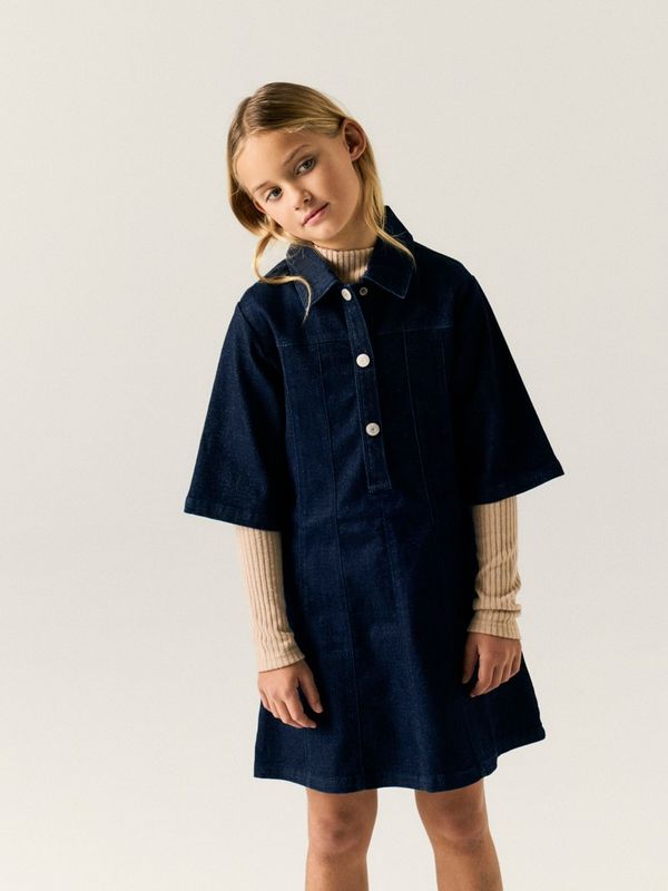 Name It Ember denim kjole glitter dark blue denim