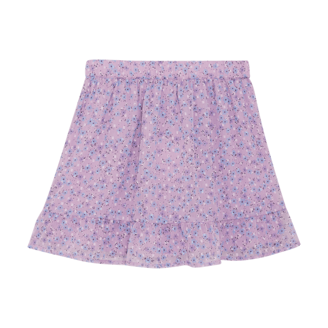 Hovedbilde Creamie Skjørt chiffon blomster lavender frost