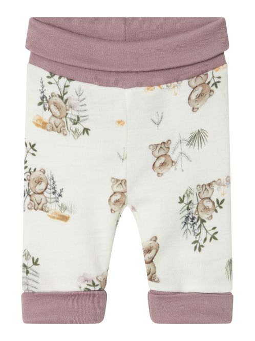 Hovedbilde Name It Willu prematur ull bukse snow/purple dove