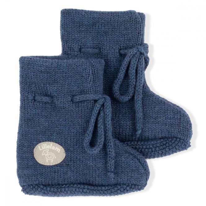 Hovedbilde Lillelam Babytøfler ull classic blå