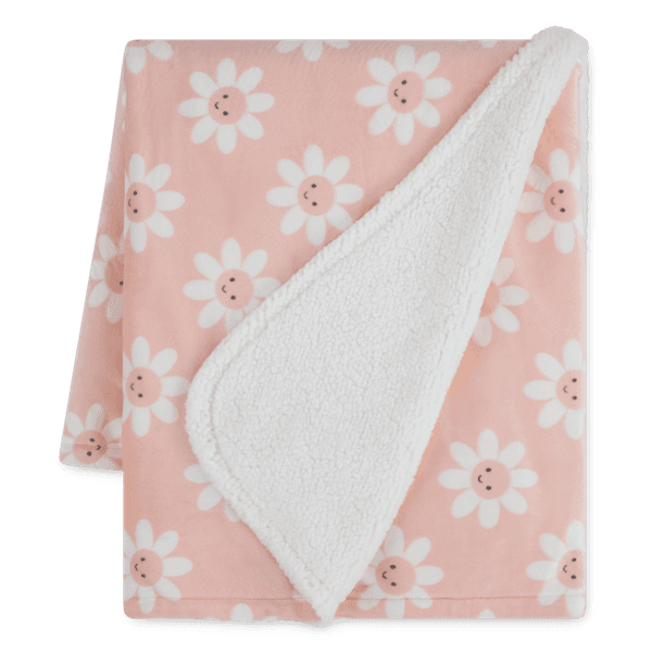 Hovedbilde Huggies Pledd blomst peachskin