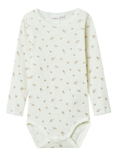 Hovedbilde Name It Wang ull body snow white blomster