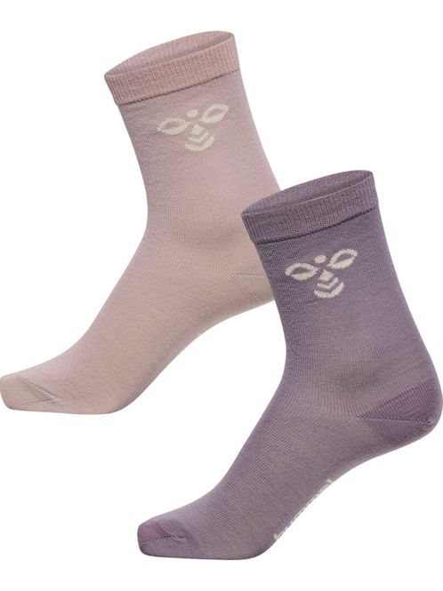 Hovedbilde hmlJR 2-pk sokker wool gray ridge/cloud gray