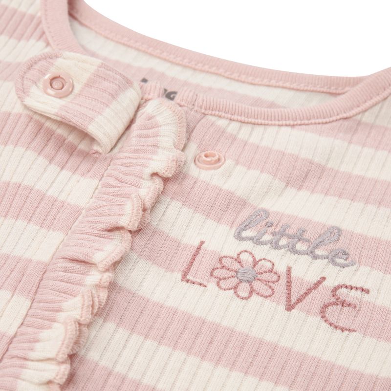 Huggies Sparkedress rib stripe peachskin