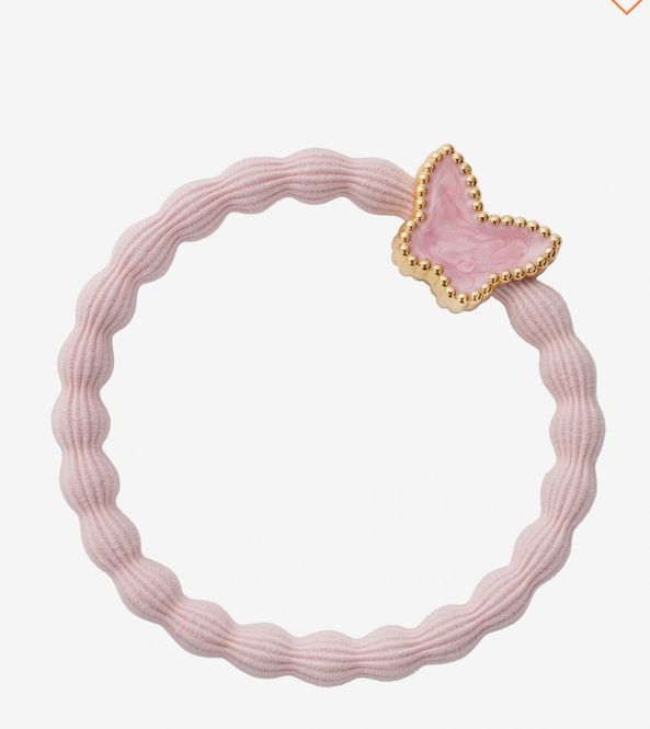 Hovedbilde BE Gold enamel butterfly soft pink