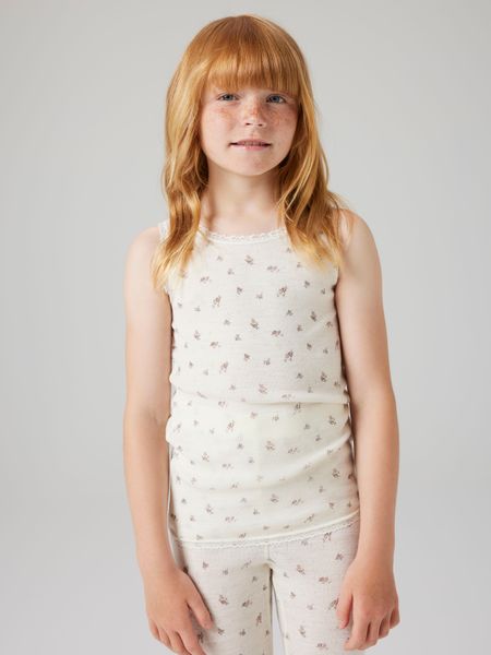 Hovedbilde Name It Wang ull singlet snow white small flowers ...