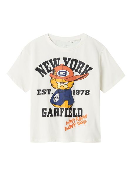 Hovedbilde Name It Abbas Garfield t-shirt cloud dancer