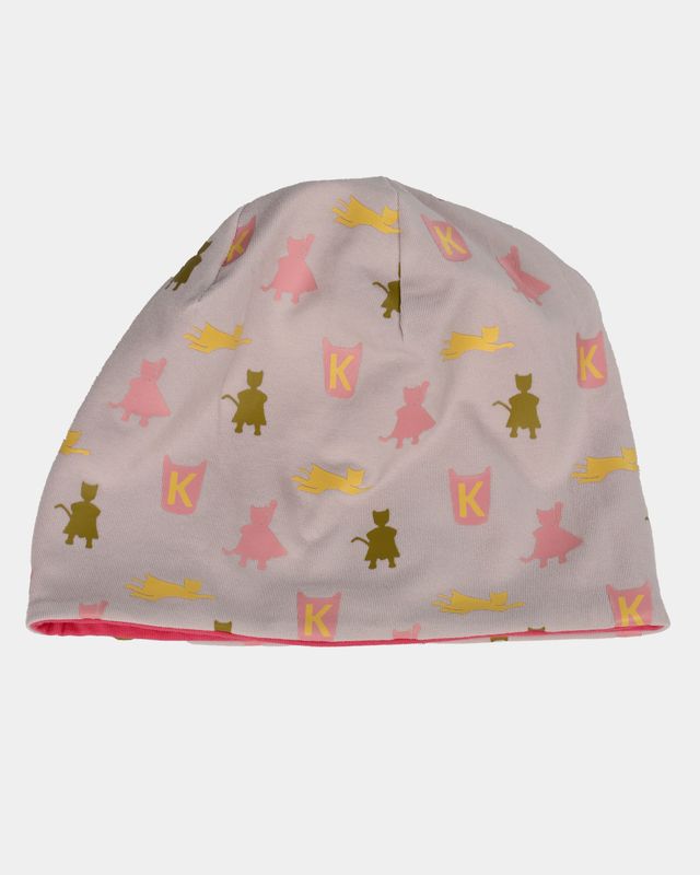 Kattnakken Lue vendbar superrosa 4-8 år