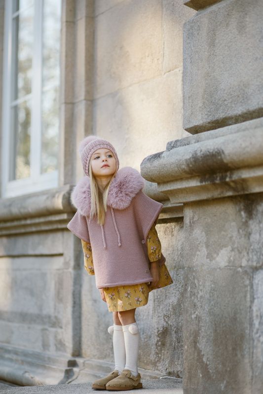 PAZ Esencial poncho pink blush