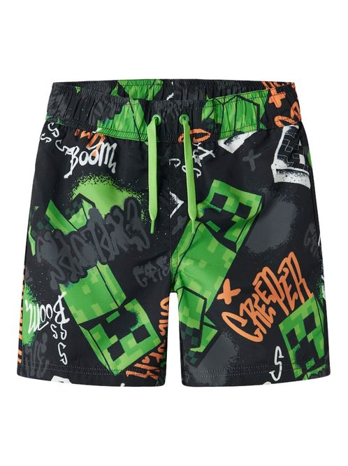 Hovedbilde Name It Minecraft Mic badeshorts black