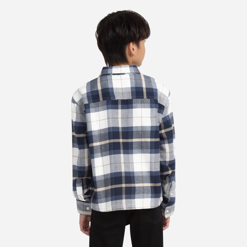 Abercrombie Flanell skjorte navy blazer