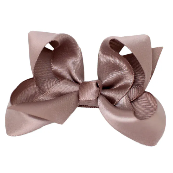 Hovedbilde POI Hårspenne sløyfe sateng ginger snap