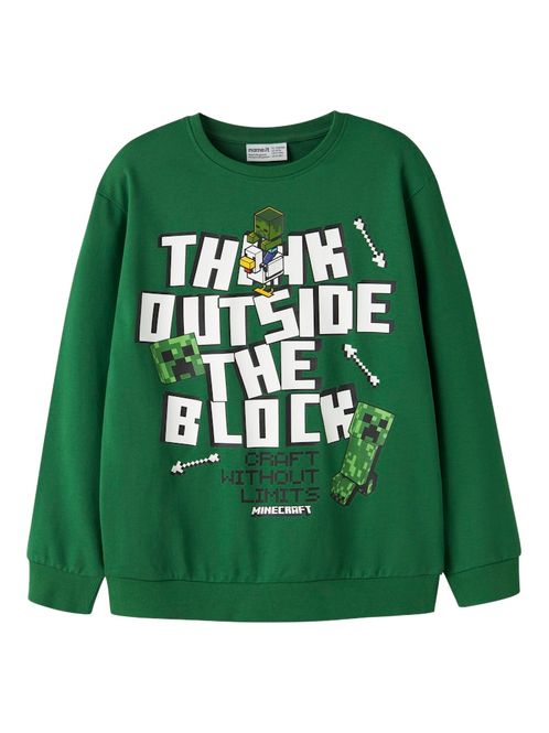 Hovedbilde Name It Minecraft Jacks genser verdant green